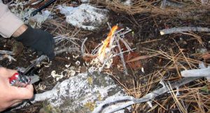 Hiking-in-Big-Bear,-California,-author-had-to-make-a-quick-fire-while-taking-a-break-just-to-keep-warm