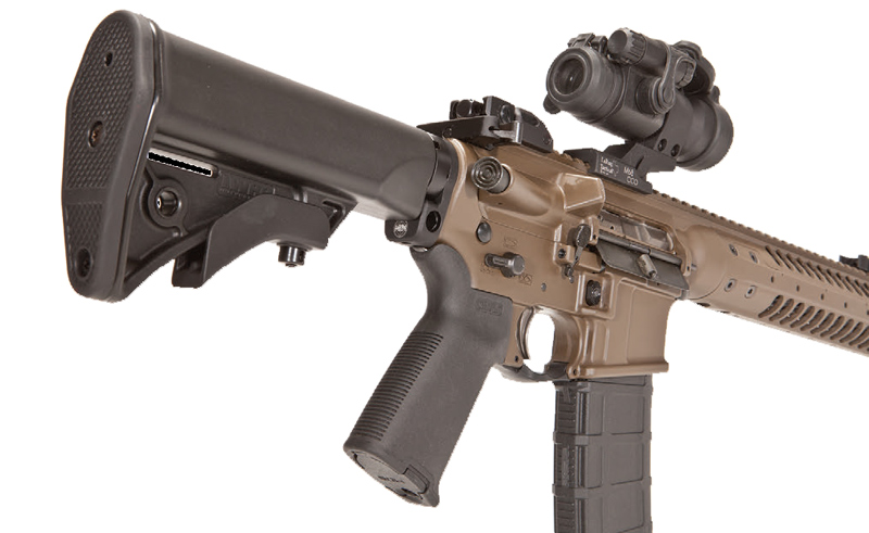 IC-A5-uses-LWRC-six-position-stock-and-Magpul-MIAD-pistol-grip