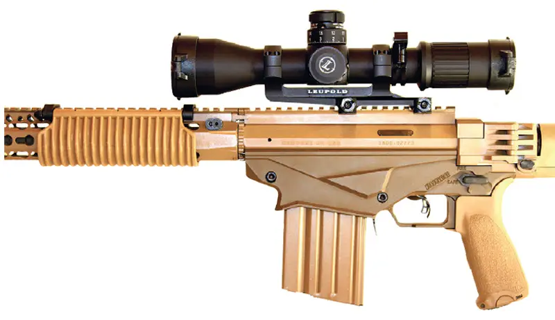 Leupold-Mark-6,-3-18x44mm-Sniper-Scope-is-mounted-on-NVD-compatible-Leupold-Integral-RH-Mounting-System