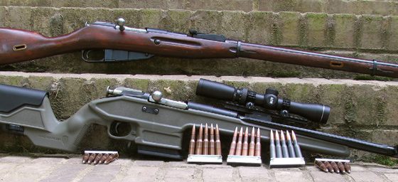 M44-Mosin-Nagant-rifle-is-an-evolutionary-offspring-of-the-older-M91-(top)