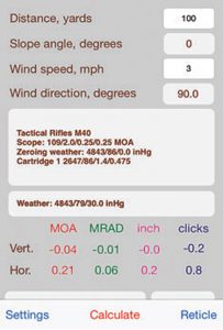 Main-screen-of-iStrelok-ballistic-trajectory-calculator-app