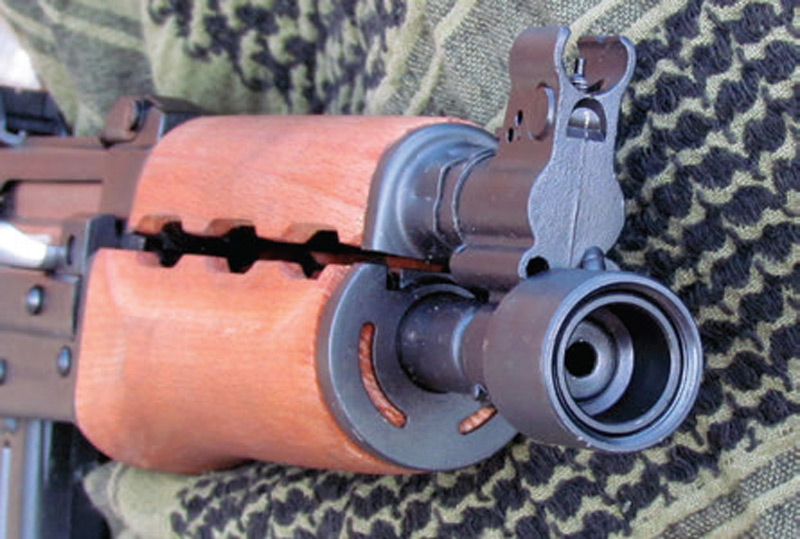 Muzzle-of-PAP-M85-is-threaded-to-accept-standard-AK-74-muzzle-accessories-but