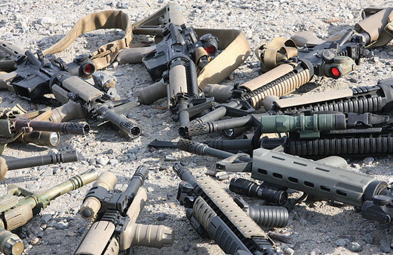 Percentage-of-BattleComp-equipped-rifles-has-recently-been-challenging-the-traditional-flash-hider,-as-this-group-of-weapons-from-an-EAG-Tactical-class-shows
