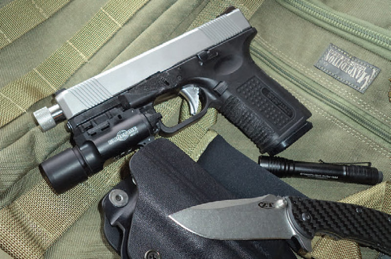 Pistol-is-just-one-component-of-a-serious-EDC-package-that-should-include-a-quality-holster,-spare-ammo,-cutting-tool,-and-flashlight