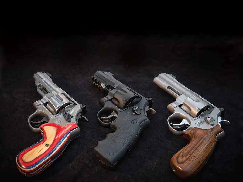 Smith-&-Wesson-currently-offers-(left-to-right)-the-625,-325TR,-and-625JM-in-.45-ACP.