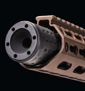 Suppressor’s-lightweight-outer-tube-is-constructed-of-durable,-heat-resistant-metal-alloys-and-coated-with-a-protective-high-temperature-Cerakote-C-finish