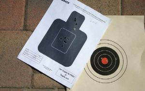 Tactical-silhouette-target-and-standard-bullseye