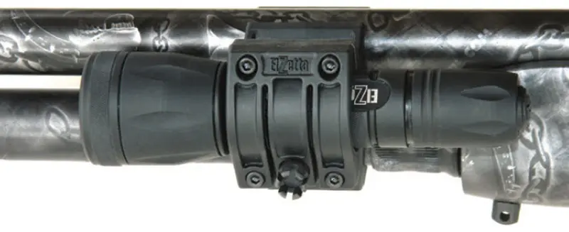 Test-shotgun-was-set-up-with-Elzetta-Model-B142-Modular-Flashlight-and-ZSM-T-Shotgun-Flashlight-Mount