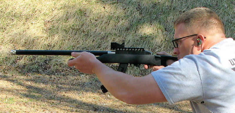 USMC-rifle-team-member-snap-shoots-MR-rifle-with-See-All-Open-Sight