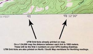 When-using-UTM-grid-system,-tick-marks-are-already-on-map