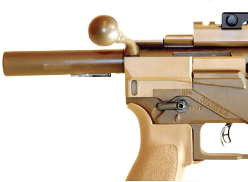 With-stock-folded,-bolt-is-retracted-to-reveal-Delta-Team-Tactical-alloy-bolt-shroud