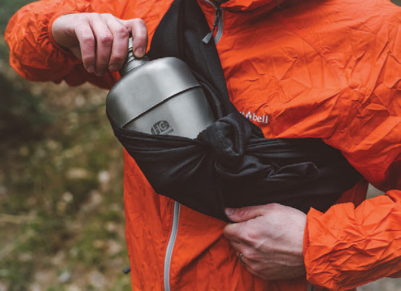 Wool-kerchief-used-as-a-sash-to-hold-a-water-bottle