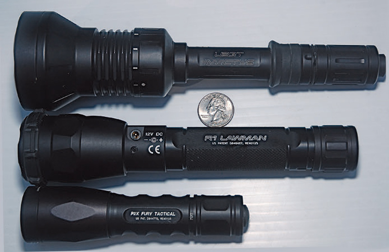 800-lumen-Invictus,-750-lumen-rechargeable-Lawman,-and-500-lumen-Fury