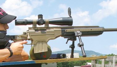 APO-shooting-team-member-Melissa-Gilliland-scorches-600-yard-steel-target-with-suppressed-APO-ASW-.338-LM-and-RUAG-Swiss-P-target-ammunition