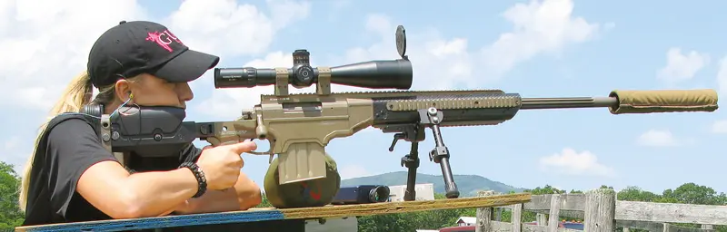 APO-shooting-team-member-Melissa-Gilliland-scorches-600-yard-steel-target-with-suppressed-APO-ASW-.338-LM-and-RUAG-Swiss-P-target-ammunition