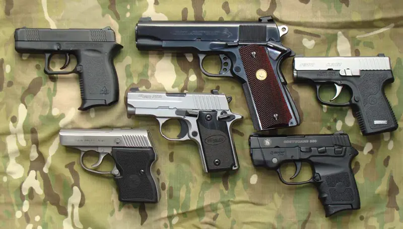 Five-of-seven-pistols-tested