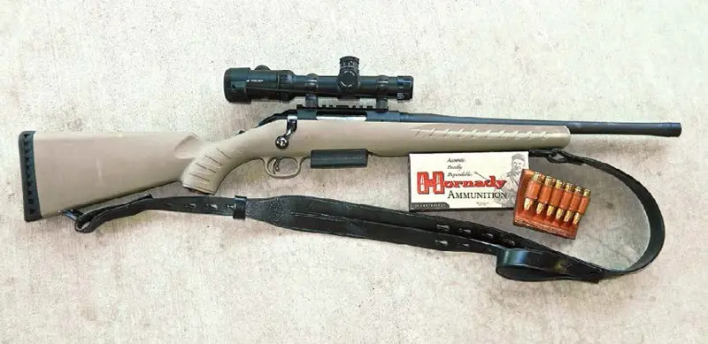 Hansen-used-his-Ruger-Ranch-rifle-chambered-in-.450-Bushmaster-with-Vortex-Viper-PST-1-6X24-scope