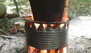 Kettle-or-pot-can-be-used-to-boil-on-top-of-hobo-stove-supported-by-wire-fencing-or-grill