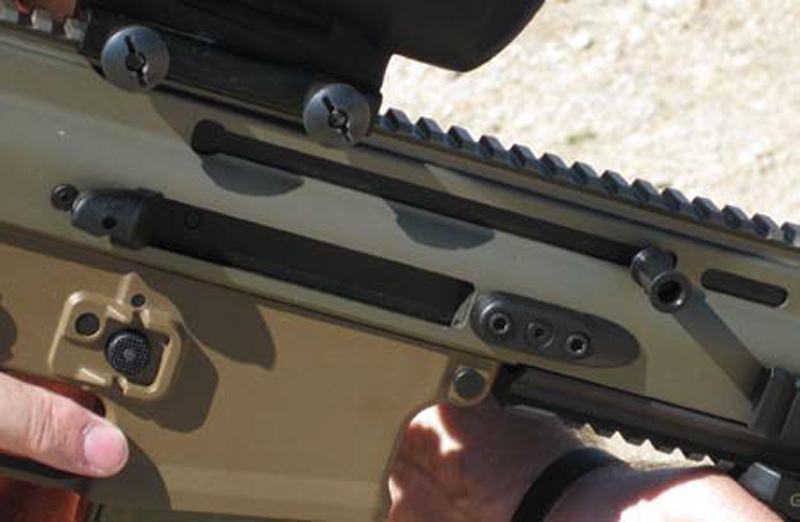 Reciprocating-bolt-on-author’s-FN-SCAR-Heavy-MK17S-has-been-repositioned-to-the-right-side-of-the-receiver