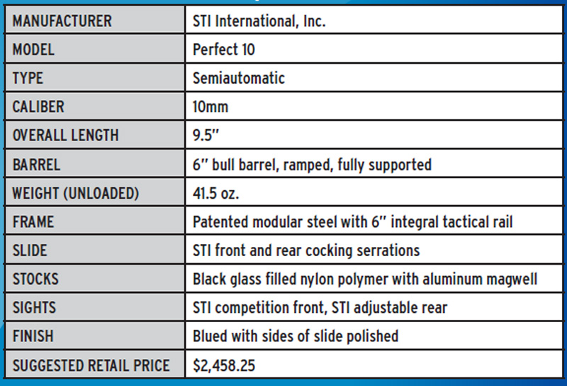 SPECIFICATIONS,-STI-PERFECT-10