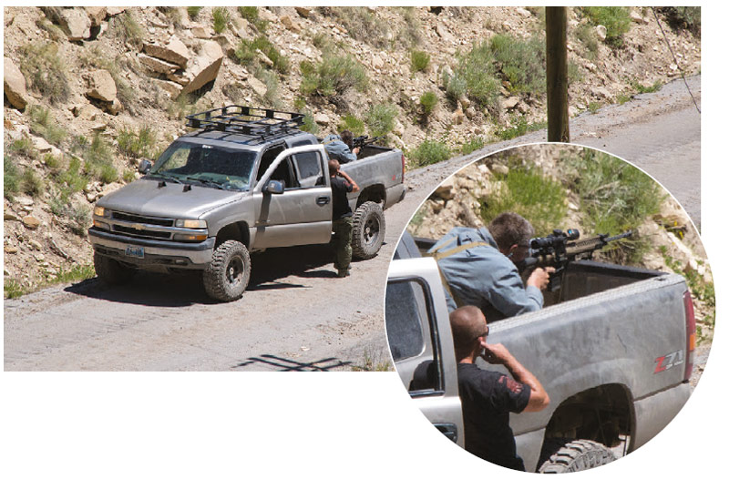 Shooting-from-back-of-truck-at-distance