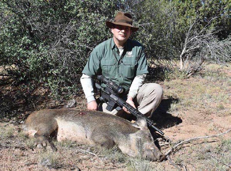 Trevino-with-new-Ruger-AR-556®-Multi-Purpose-Rifle-and-his-boar