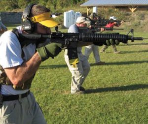Author-fires-Bravo-Company-prototype-carbine-while-shooting-on-the-move