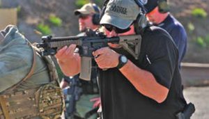 Author-shoots-transition-drills.-Daniel-Defense-MK18-coupled-with-Black-Hills-Ammunition-worked-flawlessly