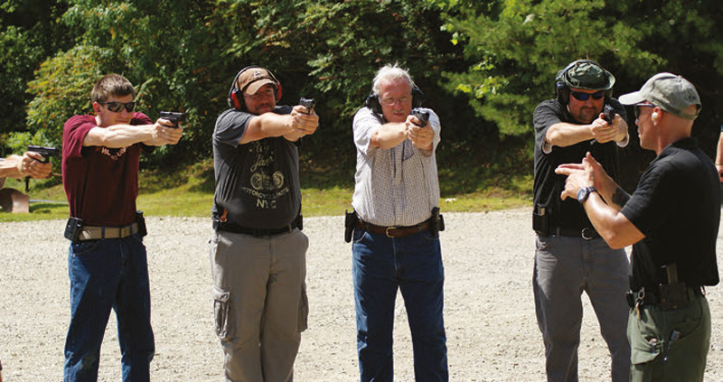 Instructor-David-Bowie-brings-finger-guns-to-a-gunfight