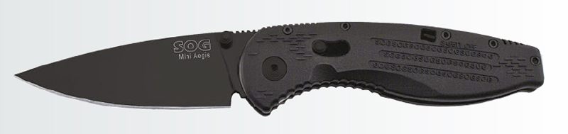 SOG-Mini-Aegis-is-light-but-sturdy-only-four-inches-folded,-and-with-a-three-inch-blade
