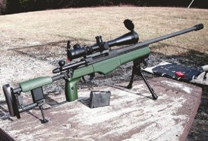 Sako-TRG-42,-a-widely-used-.338-Lapua-sniping-rifle,-has-an-excellent-side-folding-stock