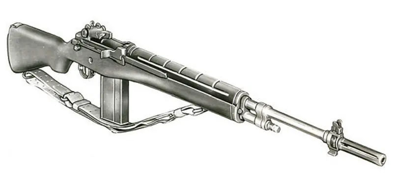 U.S.-Ordnance-Department-drawing-of-M14-rifle